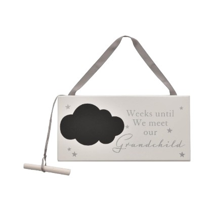 Grandparent Gift, Countdown plaque showing how many weeks until they meet their grandchild