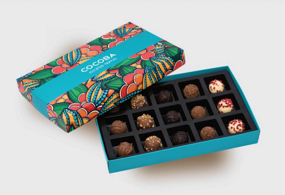 COCOBA 15 ASSORTED CHOCOLATE TRUFFLES GIFT BOX