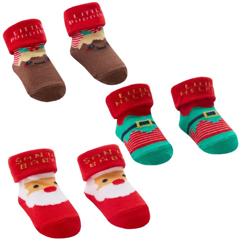 Baby's First Christmas Gift Socks - Set of 3