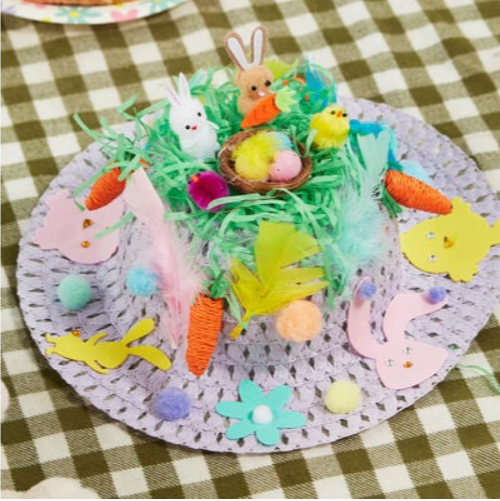 Easter Parade Bonnet Kit – A beautifully decorated pastel bonnet, ideal for school and nursery Easter celebrations.