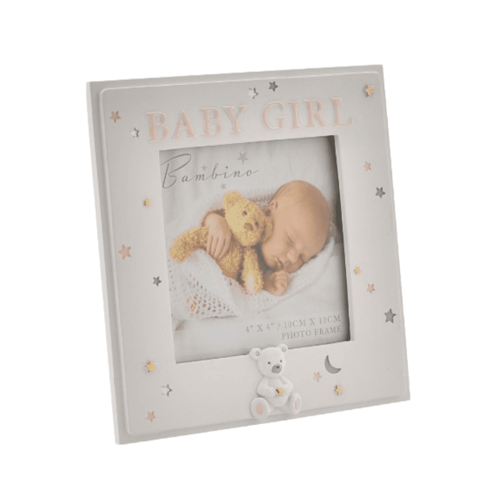 Baby Boy photo frame with teddy bear