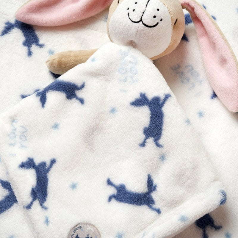 "Guess How Much I Love You" Blue Blanket & Comforter Set