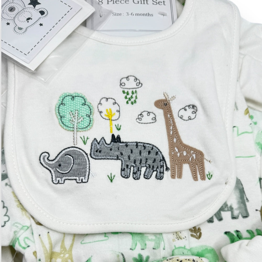 Wild Wonders: 8-Piece Layette Gift Set