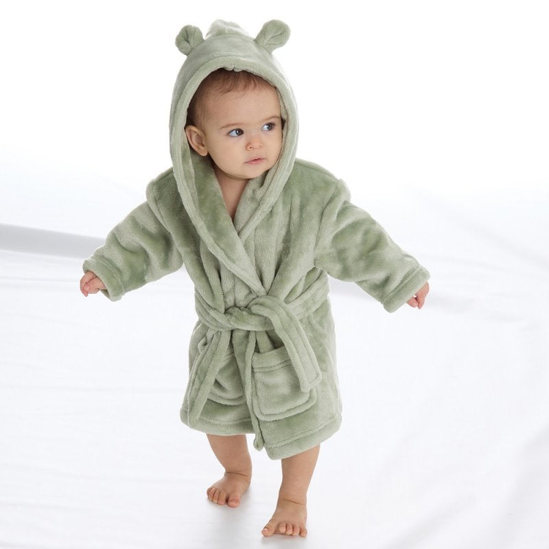 The Cutest Little Robe - Luxurious, Soft, and Personalised Baby Hooded Robe