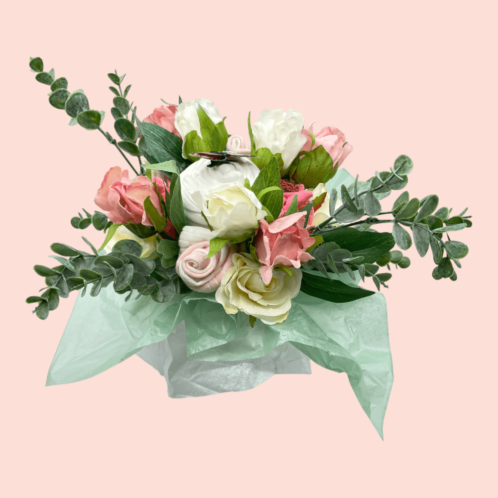 Love & Tiers Ltd Pink Floral Butterfly Bouquet Bouquet, Girls, Occasions