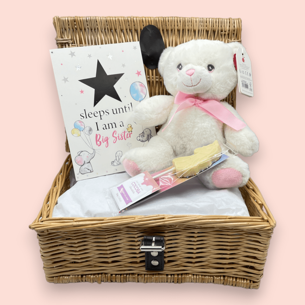 Sweet Sibling Surprise Hamper - Big Sister Pink & White