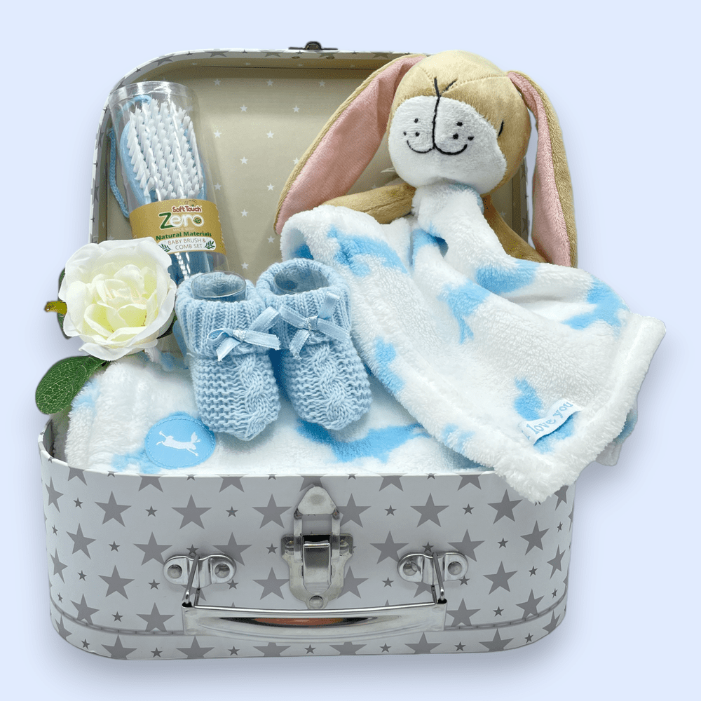 Love & Tiers Ltd 'Guess How Much I Love You' Baby Suitcase - Blue Hamper