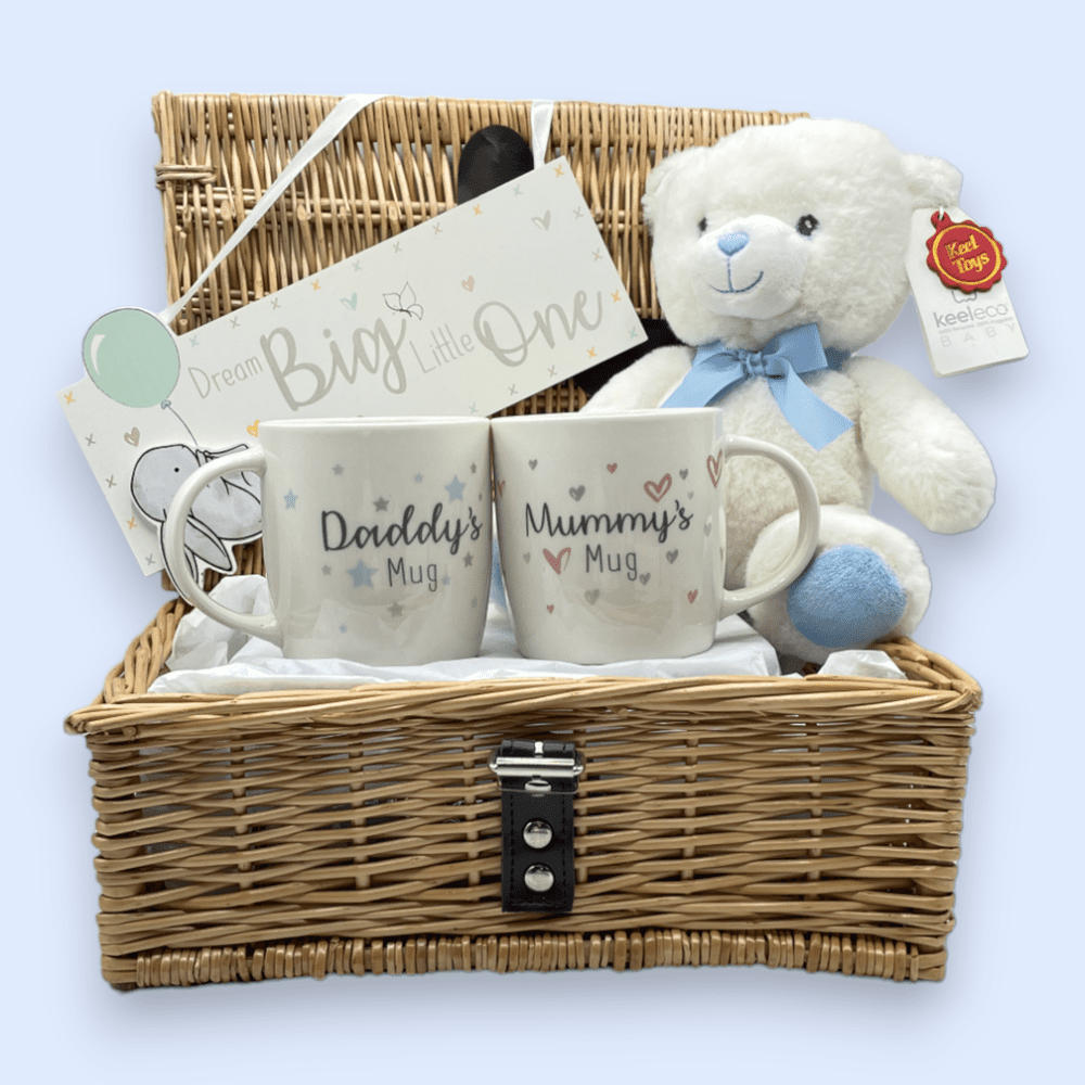 Parent's Delight Gift Hamper with Teddy and Cups