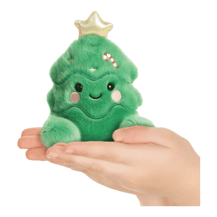 Palm Pals Jubilee Tree Soft Toy in palm of hand