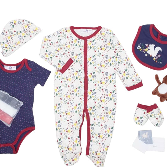 Woodland Whispers: 10-Piece Squirrel & Woodland Layette Gift Set