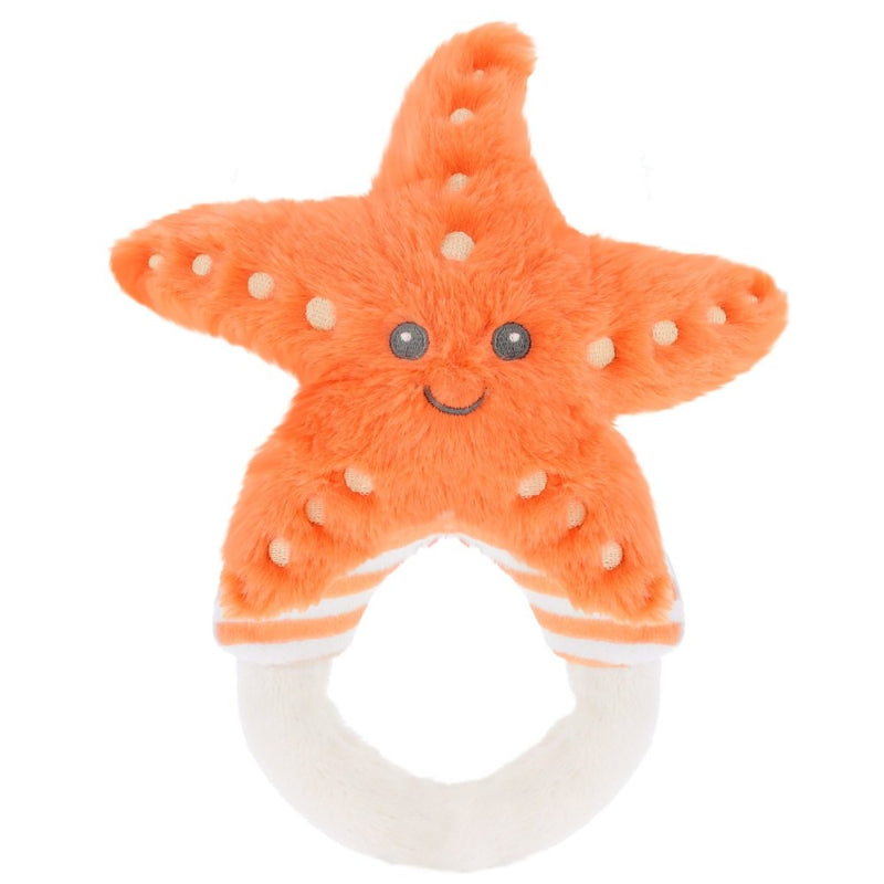 Keeleco Baby Squish Starfish Ring Rattle by Keel Toys