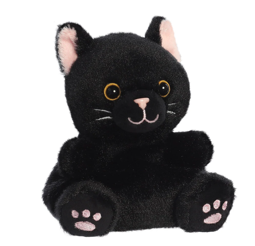 Palm Pals Twilight Black Cat bean-filled cuddly plush 13cm