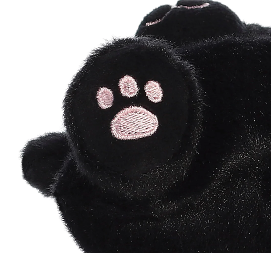 Palm Pals collectible plush toy Twilight Black Cat sustainable materials