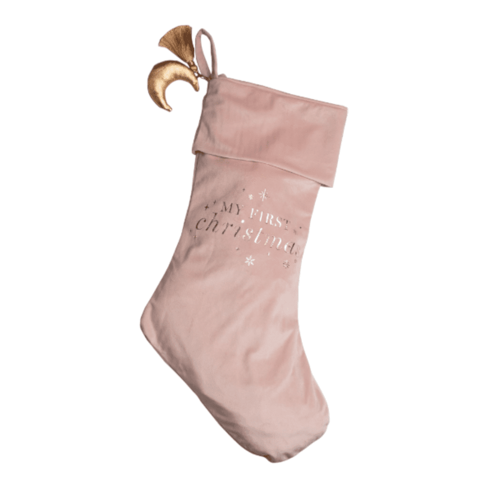 Bambino Baby Bambino Baby's 1st Christmas Stocking in Pink Christmas Accessories