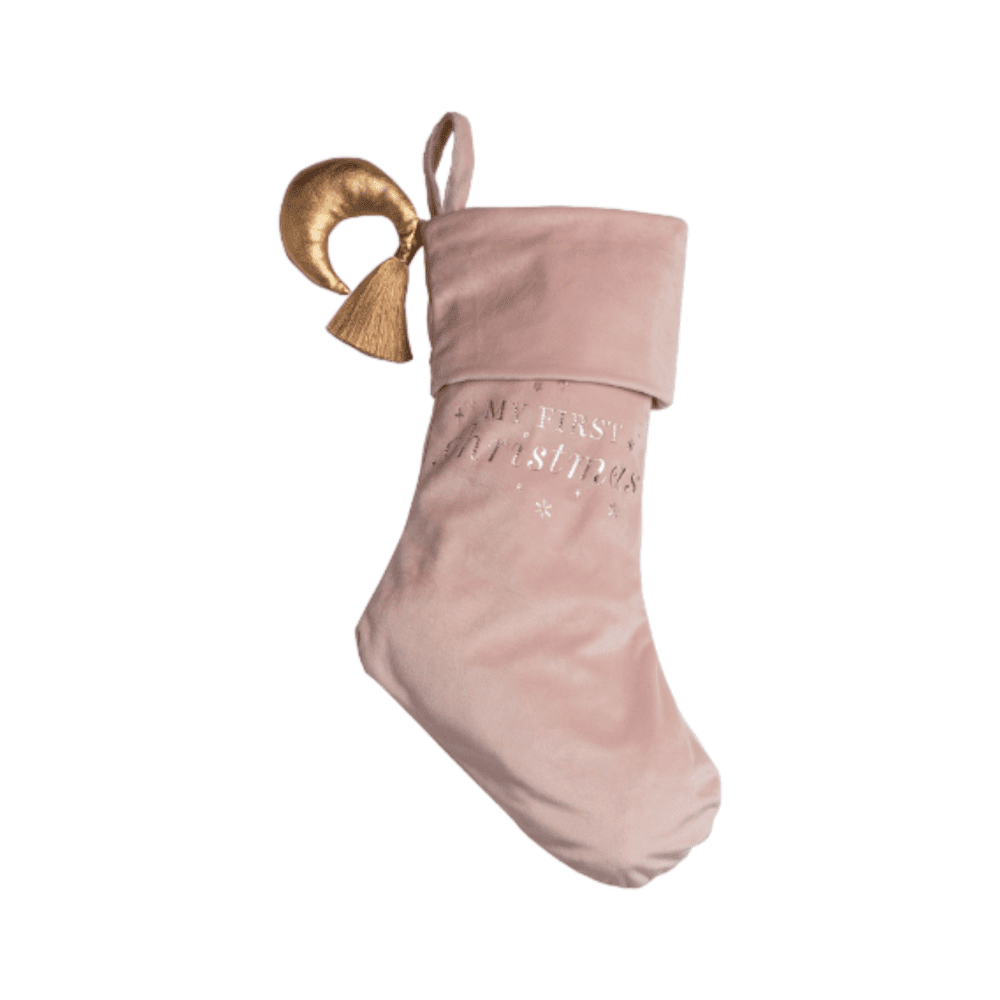 Bambino Baby Bambino Baby's 1st Christmas Stocking in Pink Christmas Accessories