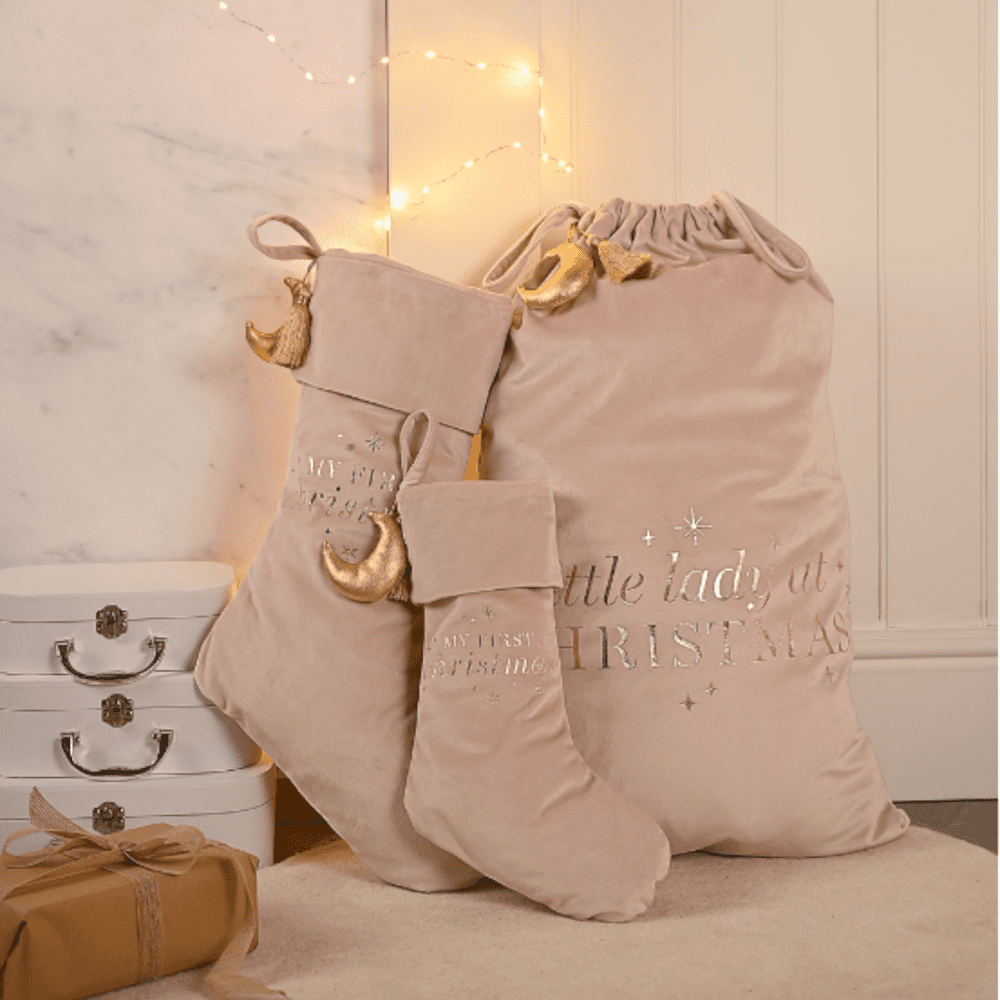 Bambino Baby Bambino Baby's 1st Christmas Stocking in Pink Christmas Accessories