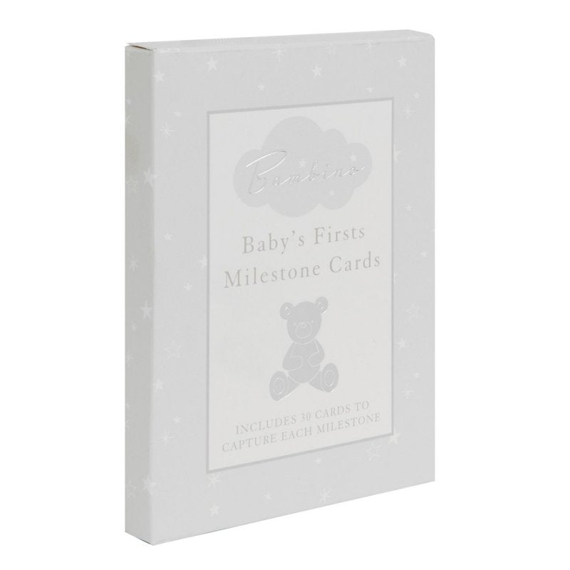 Packaged branded box of Bambino milestone keepsake cards