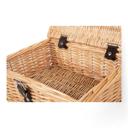 Handmade Buff Wicker Hamper