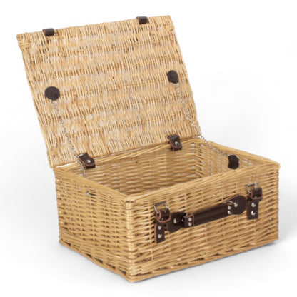 Handmade Buff Wicker Hamper