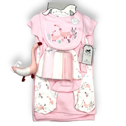 Goose Meadow Dreams: 10-Piece Farmyard Layette Gift Set