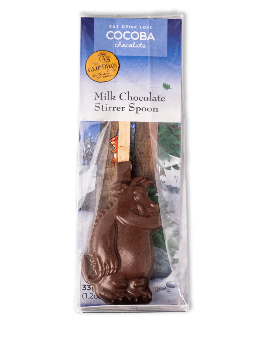 COCOBA GRUFFALO SHAPED HOT CHOCOLATE STIRRER