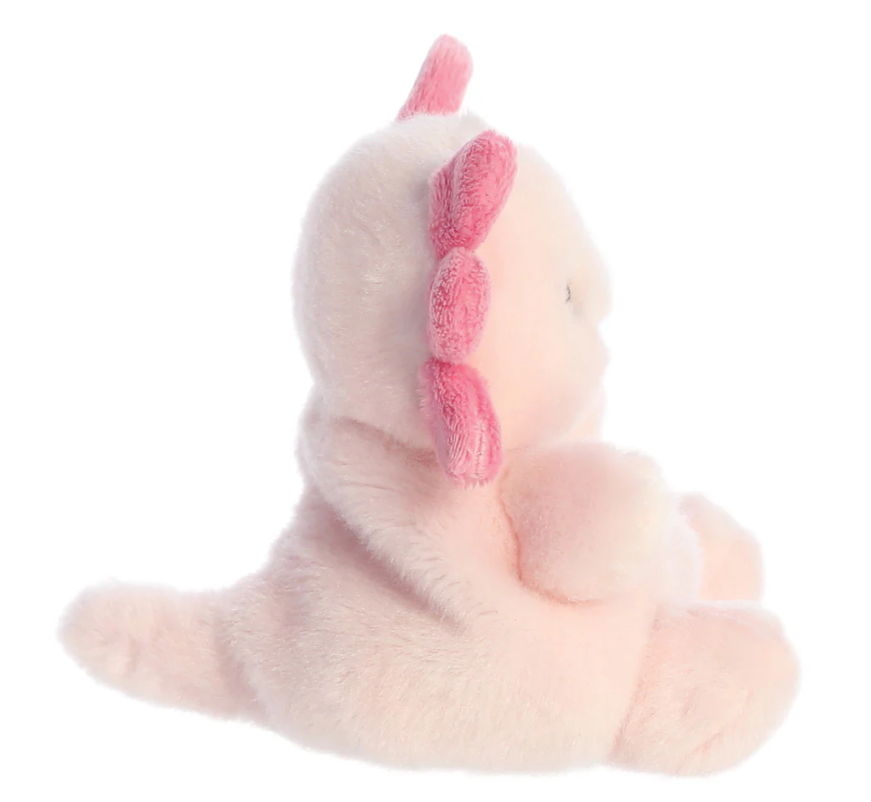 Palm Pals axolotl cuddly toy from Aurora plush collection