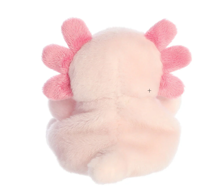 Palm Pals Ax Axolotl mini plush toy in pink pastel design