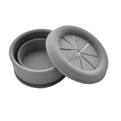 Collapsible silicone snack cup