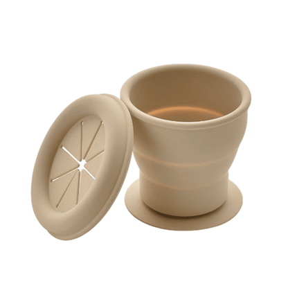 Innovative matt natural beige snack cup