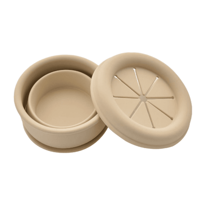 Collapsible silicone snack cup