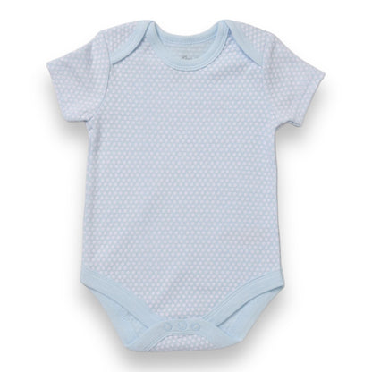 Soft and soothing Blue bodysuit from the Hello gift set for newborns to 3-6 Months