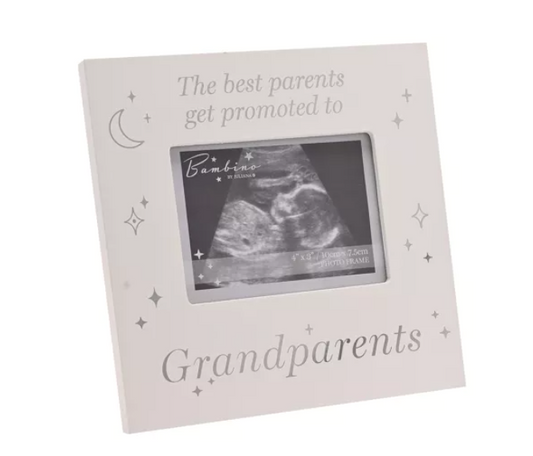 Bambino Scan Frame – "GRANDPARENTS" | 4" x 3" Photo Frame by BAMBINO BY JULIANA®