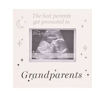 Bambino Scan Frame – "GRANDPARENTS" | 4" x 3" Photo Frame by BAMBINO BY JULIANA®