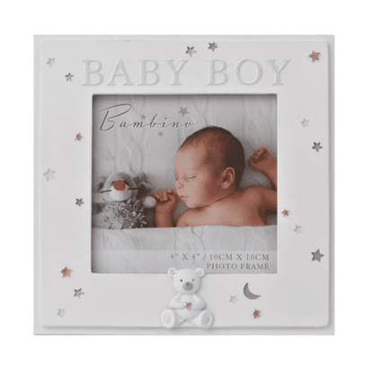 Bambino Resin Baby Boy 4" x 4" Photo Frame by JULIANA®