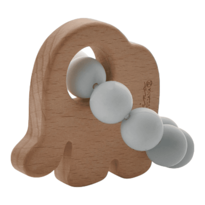 Close-up of Elephant Teething Toy with Silicone Beads