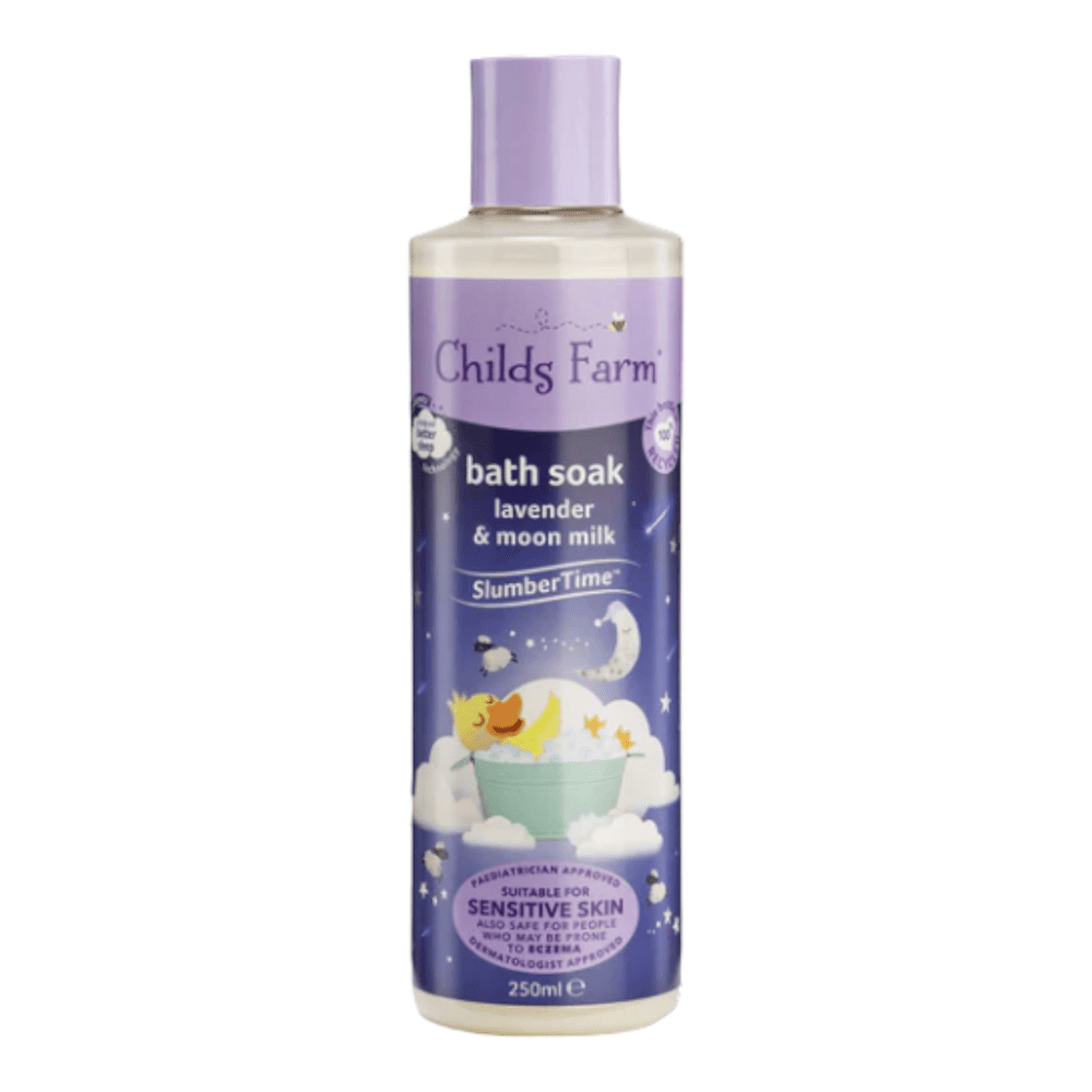 Childs Farm SlumberTime™ Bath Soak - lavender and moon milk. Bedtime bath soak for children