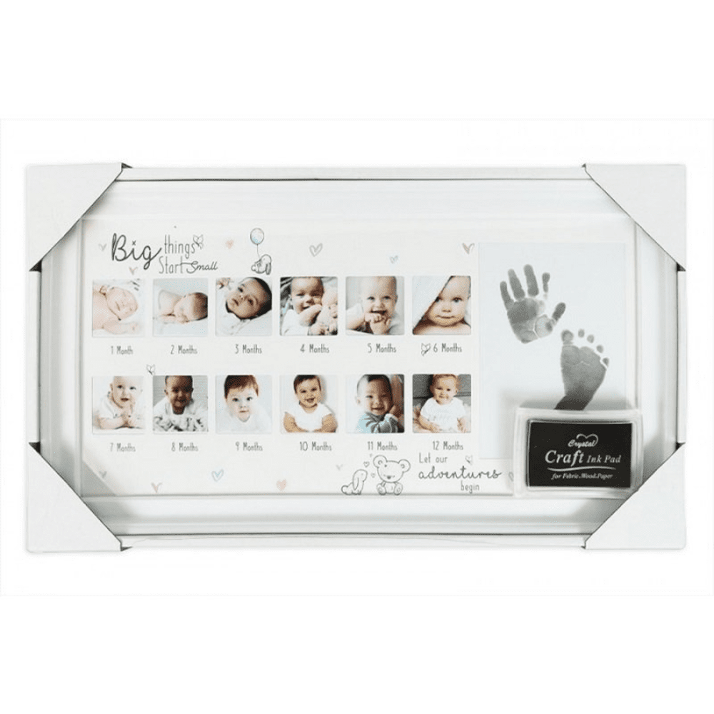 Hugs & Kisses Milestone Frame for Baby’s First Year