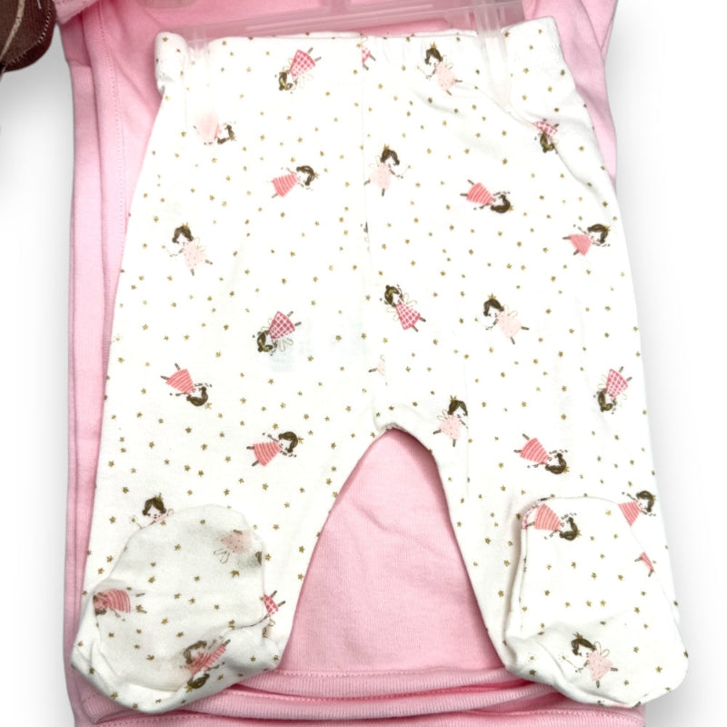Printed footed trousers with Fairy Princess Design