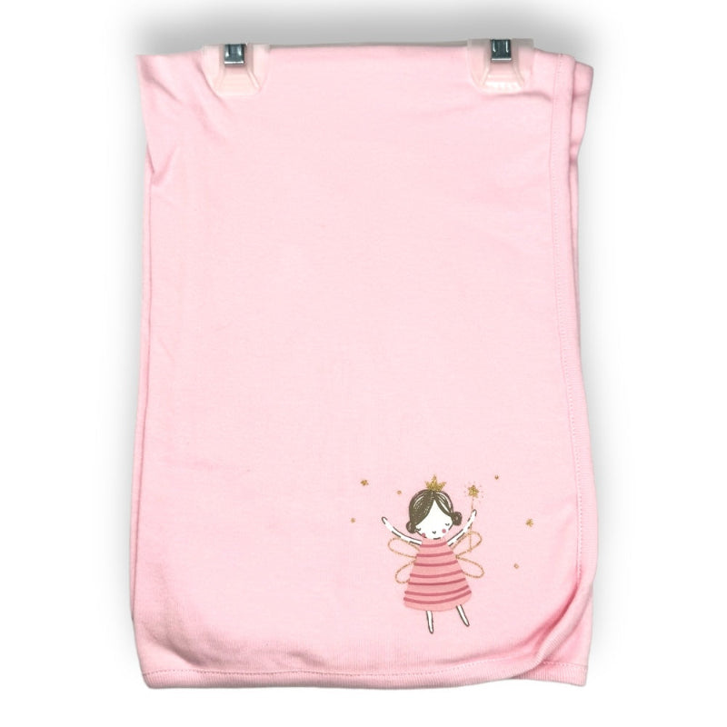Baby Pink Blanket with Fairy Princess Design