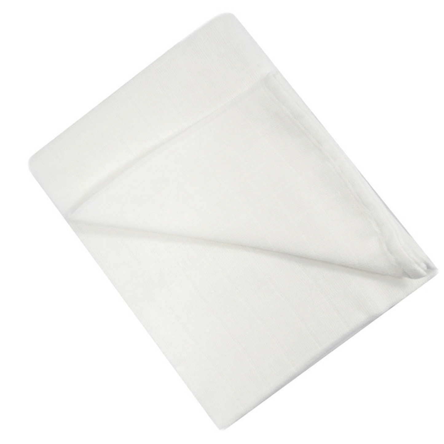 White 6 Pack Muslin Squares