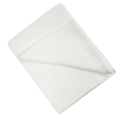 White 6 Pack Muslin Squares
