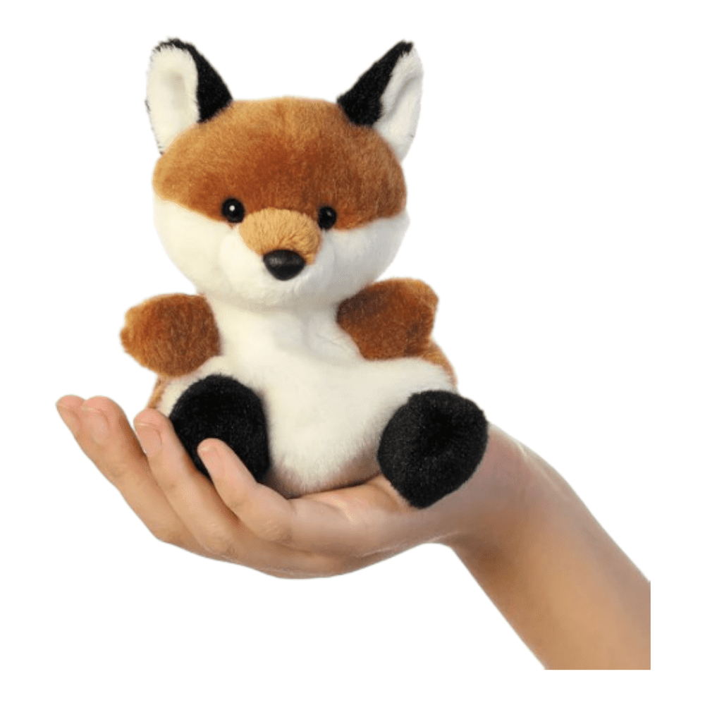 Palm Pals Sly Fox Soft Toy in palm of hand