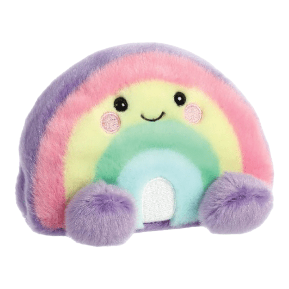 Palm Pals Vivi Rainbow Soft Toy made from recycled materials