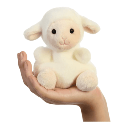 Palm Pals Woolly Lamb Soft Toy in palm of hand