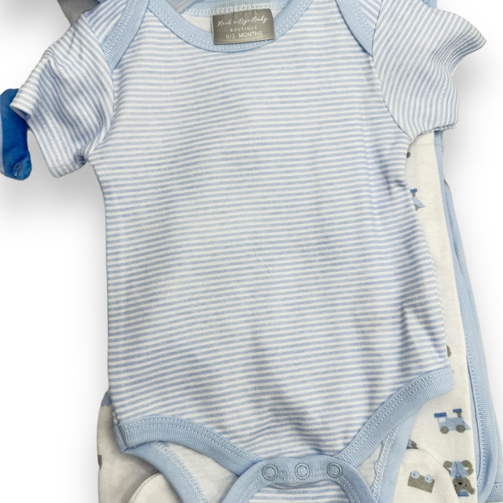 Baby Blue Striped Bodysuit