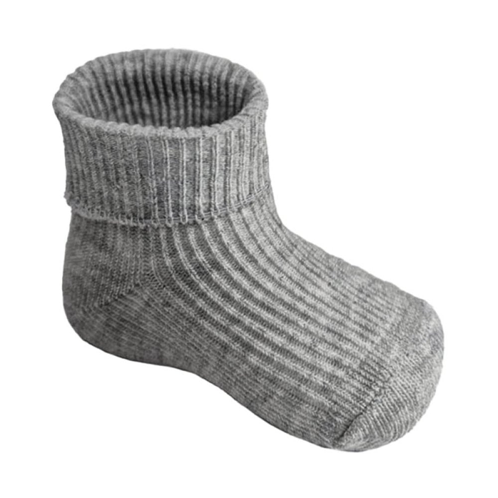 Grey Turnover Socks (0-3m)