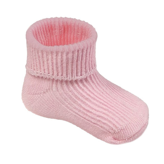 Pink Turnover Socks (0-3m)