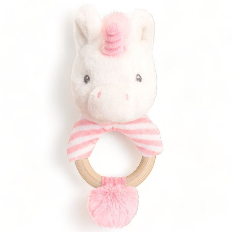 Keeleco Baby Twinkle Unicorn Ring Rattle by Keel Toys