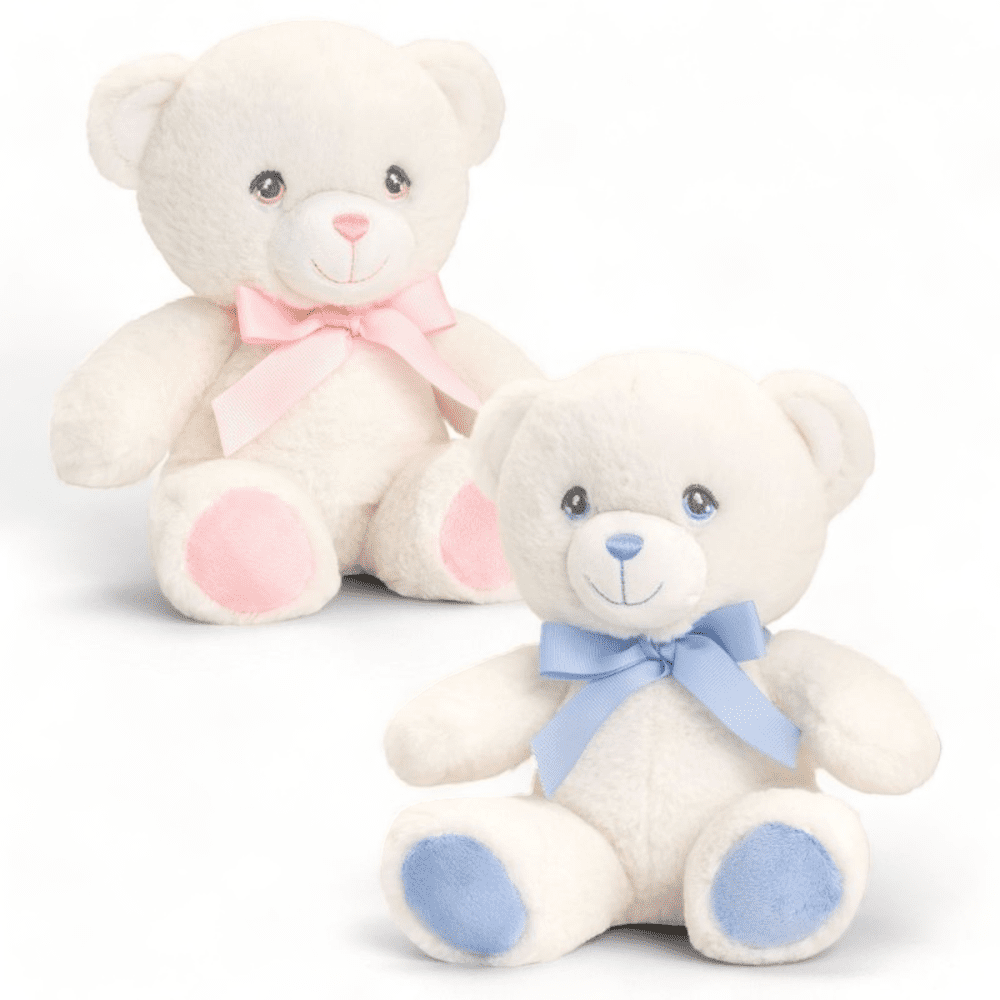 Keeleco Baby 20cm Teddy Bear eco-friendly plush toy in Pink