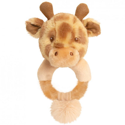 Huggy Giraffe Keeleco Baby Ring Rattle | 100% Recycled Eco-Friendly Baby Rattle Toys